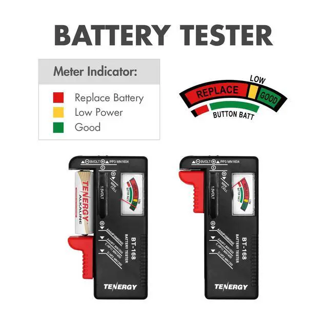 Alt view image 5 of 7 - Battery Organizer Storage Case with Battery Tester, Holds 60 Batteries AA AAA C D 9V (Batteries not Included)