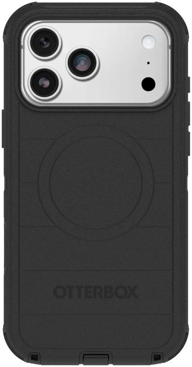 Main image of iPhone 17 Pro Max Defender Pro Series Case - Black - Tough, Rugged & Durable iPhone Case, Snaps on MagSafe