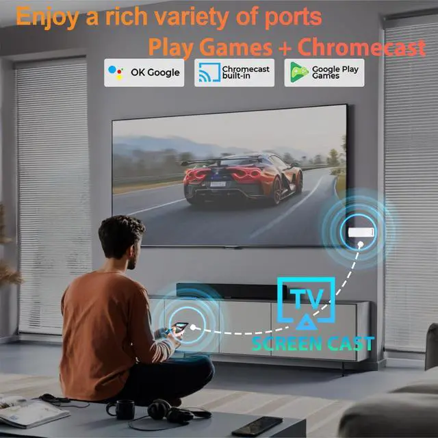 Alt view image 6 of 7 - Android TV Stick 4K, NEW TV Stick Android 14.0 2GB RAM 16GB ROM Ultra HD RK3518 CPU Supports Wi-Fi 6 2.4G/5G Wi-Fi Bluetooth 5.0 USB HDR10 with Bluetooth Voice Remote Control, White 2026