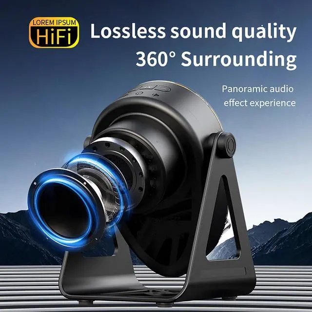 Alt view image 3 of 7 - 5 in 1 Induction Bluetooth Speaker with Phone Stand, 1800mAh RGB Lighting Induction Speaker, 360° Surround Sound, 4-13" Device Fit, Ideal for Men Women, Parties, Gaming