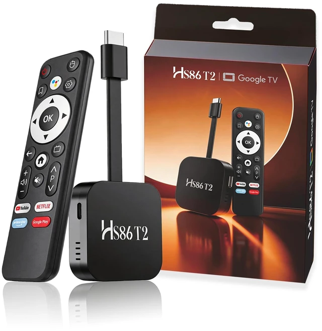 Main image of Latest Smart TV Stick Android 14.0 2026 4K @60fps Ultra HD TV Stick Android Box 2GB RAM 16GB ROM RK3518 Processor Dual WiFi 6 2.4G/5G BT5 HDR10+ USB2.0 HDMI 2.0 with Bluetooth Voice Remote Control