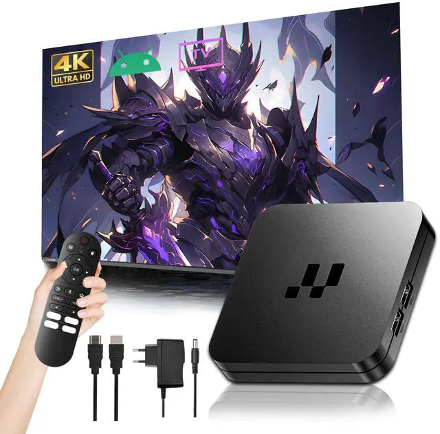 Main image of 2026 Y1 Android 16.0 TV Box, 4K Ultra HD Smart Box for TV with 2.4GHz+5GHz WiFi, Internet Channel Box TV Device, S905 Chip, USB 2.0, Compact and Powerful (Voice Remote Control)