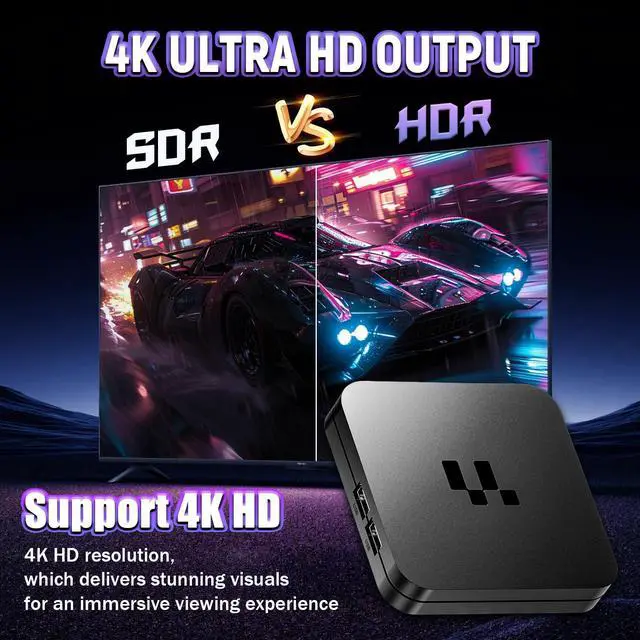 Alt view image 5 of 7 - 2026 Y1 Android 16.0 TV Box, 4K Ultra HD Smart Box for TV with 2.4GHz+5GHz WiFi, Internet Channel Box TV Device, S905 Chip, USB 2.0, Compact and Powerful (Voice Remote Control)