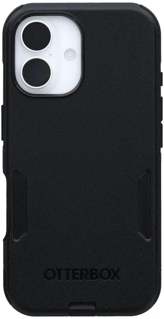 Main image of iPhone 16 Commuter Series Case - Black, Thin & Protective iPhone Case, Dual-Layer, Impact Absorbing iPhone Case