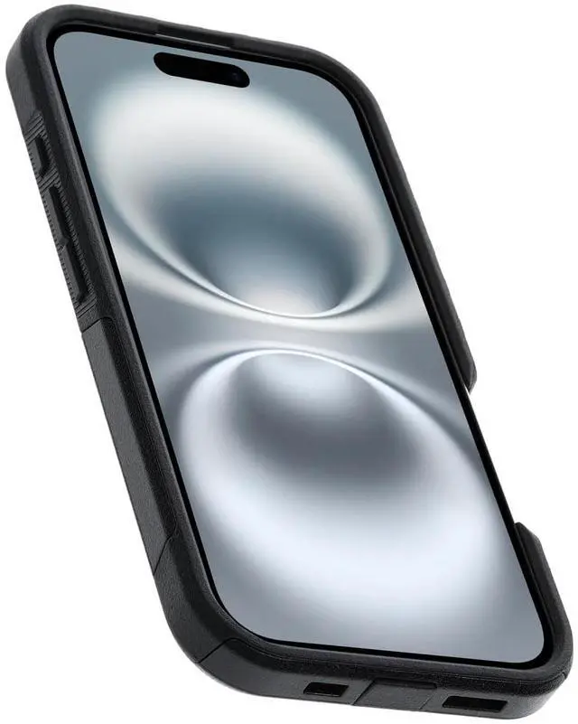Alt view image 5 of 6 - iPhone 16 Commuter Series Case - Black, Thin & Protective iPhone Case, Dual-Layer, Impact Absorbing iPhone Case