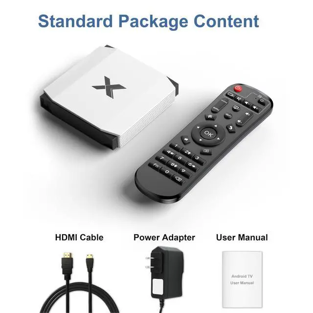 Alt view image 7 of 7 - 2026 Smart Android TV Box 4K Ultra HD, 4GB+32GB High Speed Memory, Quad Core CPU G31 MP2 GPU, Dual WiFi BT5.0, HDMI 2.0 USB 2.0 Home Media Player
