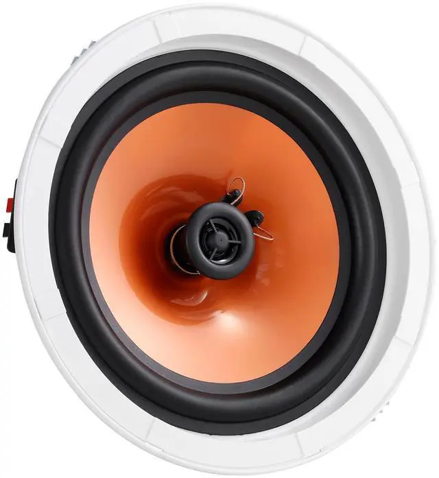 Alt view image 4 of 7 - 4 PCs 8 Inch in Ceiling Speakers, 400W Flush Mount Ceiling & in-Wall Speakers System with 8" Woofer,1" Tweeter, for Home Kitchen Living Room Bedroom or Covered Outdoor Porches