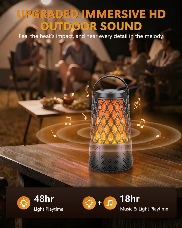 Alt view image 2 of 4 - 2026 Outdoor Speakers, Gift for Men, Bluetooth 5.3 Speakers Wireless IPX6 Waterproof, Auto-Pairing, Multi-Sync Up to 100-Speaker, Portable for Party Patio Deck Porch Backyard RV, Cool Gadget for Him