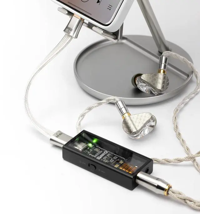 Alt view image 6 of 6 - ddHiFi TC19CC USB C Cable Digital Signal OTG Cable Pure Silver USB-C to USB-C DAC Cable, Four-Wire Parallel Design, 10cm