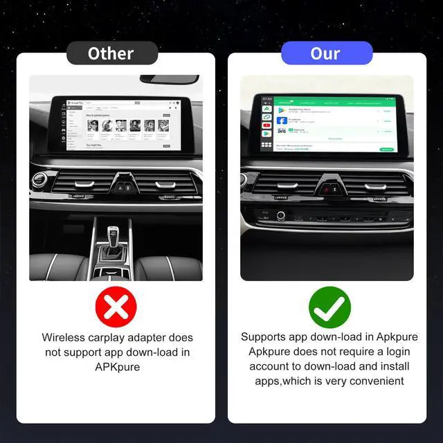 Alt view image 4 of 7 - Magic Box 3.0 Max 2026 Upgrade, Support Netflix/YouTube/Dinsey+/Prime Video/TF Card etc., Qualcomm Multi-Core Streaming Video Box with Wireless CarPlay & Android Auto Adapter
