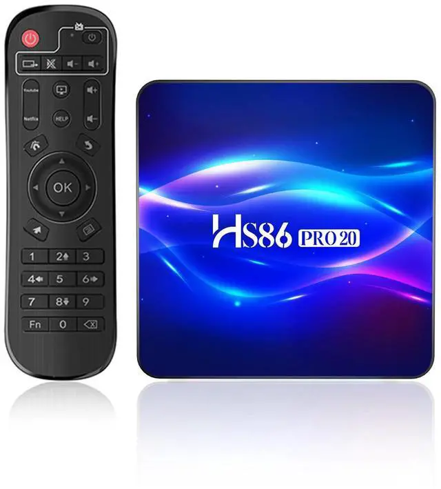 Main image of 8K TV Box Android 14.0 RK3566 Chipset, 2026 2K 4K@60FPS Android Box 4GB RAM 32GB ROM Support Ethernet 1000M LAN Dual-WiFi 6 2.4G/5.8G 3D HDR10+ BT5.0 Smart TV Box with IR Remote Control HS86 PRO20