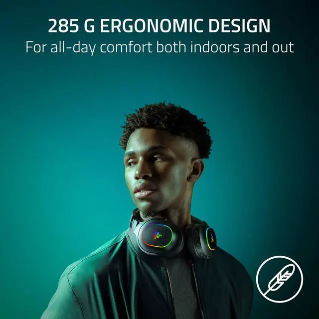 Alt view image 3 of 7 - Barracuda X Chroma Wireless Gaming Headset: 2.4GHz Wireless & Bluetooth - Lightweight - Chroma RGB - 40mm Drivers - Cardioid Mic - 70 Hr Battery - for PC, Mac, PS5, Switch 2, Smartphone - Black