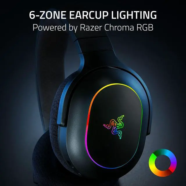 Alt view image 4 of 7 - Barracuda X Chroma Wireless Gaming Headset: 2.4GHz Wireless & Bluetooth - Lightweight - Chroma RGB - 40mm Drivers - Cardioid Mic - 70 Hr Battery - for PC, Mac, PS5, Switch 2, Smartphone - Black