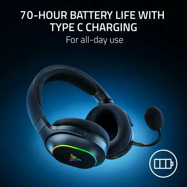 Alt view image 7 of 7 - Barracuda X Chroma Wireless Gaming Headset: 2.4GHz Wireless & Bluetooth - Lightweight - Chroma RGB - 40mm Drivers - Cardioid Mic - 70 Hr Battery - for PC, Mac, PS5, Switch 2, Smartphone - Black