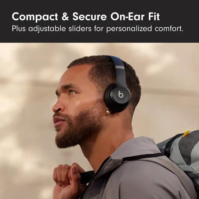 Alt view image 3 of 7 - Solo 4 - Wireless On-Ear Bluetooth Headphones, Up to 50-Hour Battery Life, Ultra-Lightweight Comfort, Powerful and Balanced Sound, Apple & Android Compatible - Matte Black