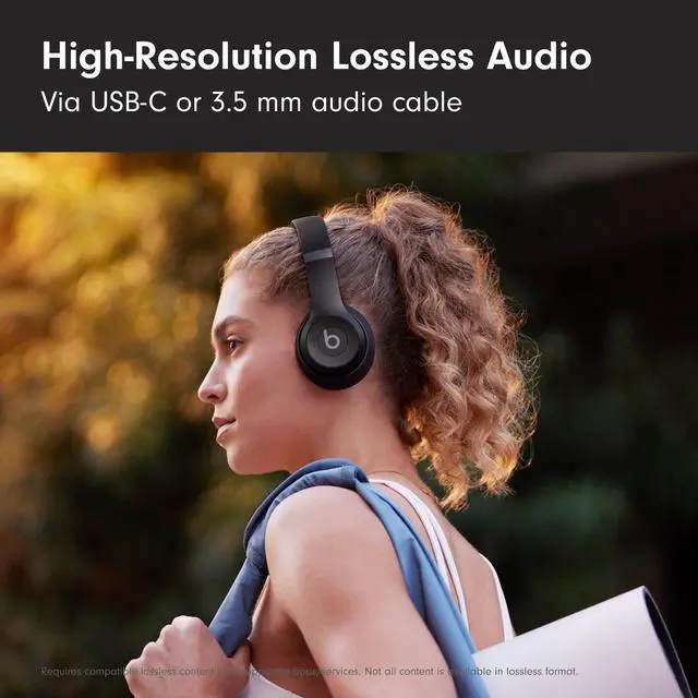 Alt view image 7 of 7 - Solo 4 - Wireless On-Ear Bluetooth Headphones, Up to 50-Hour Battery Life, Ultra-Lightweight Comfort, Powerful and Balanced Sound, Apple & Android Compatible - Matte Black