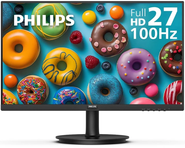 Main image of 27" Computer Monitor FHD 100Hz VA VESA Eye Care, 271V8LB 1920×1080 LED Monitor, 4ms GtG, HDMI 1.4, VGA, Adaptive Sync, Flicker-Free, Low Blue Light, 4yr Advance Replacement