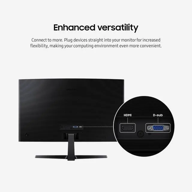 Alt view image 7 of 7 - 27" Essential S3 (S36GD) Series FHD 1800R Curved Computer Monitor, 100Hz, Game Mode, Advanced Eye Comfort, HDMI and D-sub Ports, LS27D366GANXZA, 2024