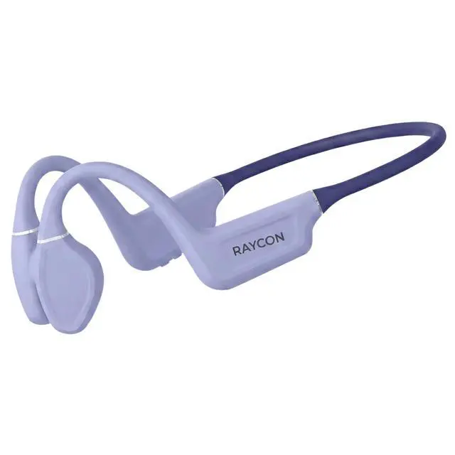 Alt view image 2 of 5 - Bone Conduction Headphones Bluetooth - Open Ear Running Headphones, Sweat & Water-Resistant Earbuds with Mic for Sports & Workouts, 13hr Playtime (Purple)