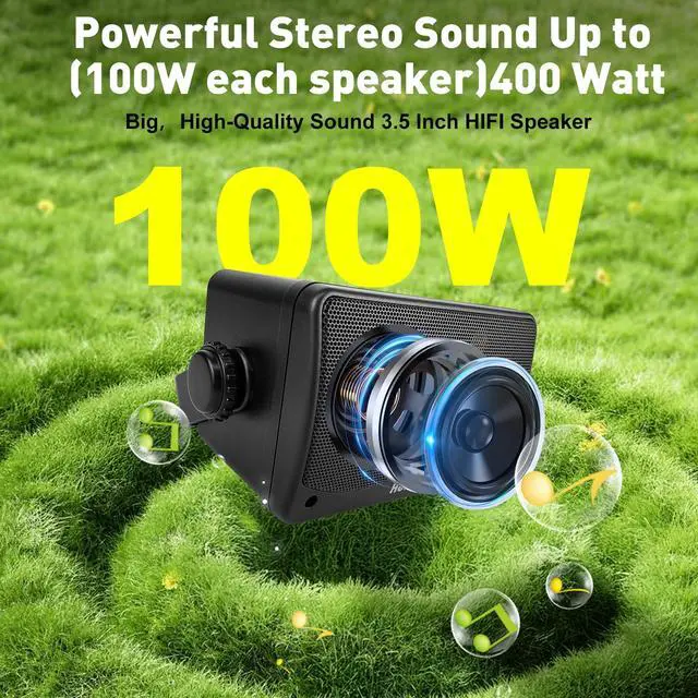 Alt view image 2 of 6 - 3.5'' Passive Outdoor Speakers Wired Waterproof,400W Premium Mountable Wall Mount Speakers with Superior Sound,All-Weather Durability,for Patio Marine Boat Garage Indoor(Black 2 Pairs)