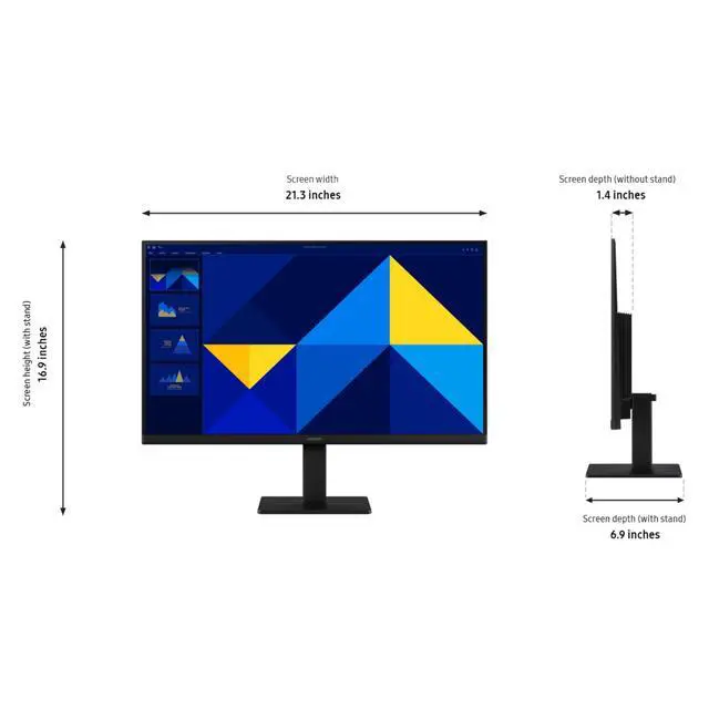 Alt view image 7 of 7 - 24" (S30GD) Essential Monitor with IPS Panel and Tilt Only Stand, 100Hz Refresh Rate, Ergonomic Design, Advanced Eye Care, Game Mode, LS24D304GANXZA