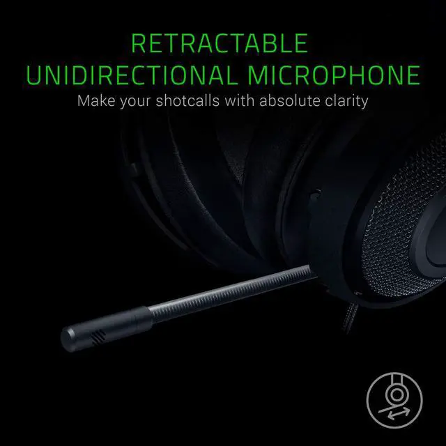Alt view image 3 of 6 - Kraken Gaming Headset: Lightweight Aluminum Frame - Retractable Noise Isolating Microphone - for PC, PS4, PS5, Switch, Xbox One, Xbox Series X & S, Mobile - 3.5 mm Headphone Jack - Black/Blue