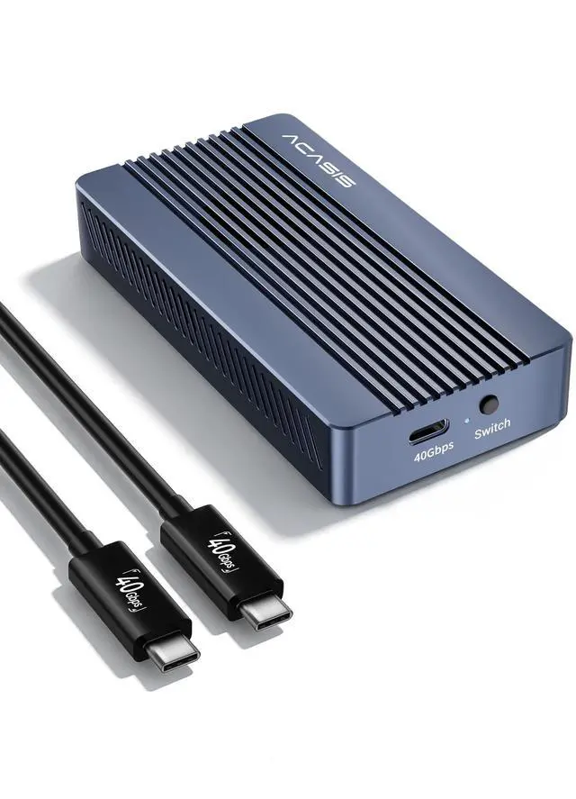 Main image of ACASIS 40Gbps M.2 NVMe SSD Enclosure, with Cooling Fan, M.2 Enclosure Compatible with Thunderbolt 4/3,USB4/USB3.2/3.1/3.0/2.0, TBU 405 Pro for M1 M2 Pro/Max Support 2280/2260/2242/2230 (TBU405 Pro)