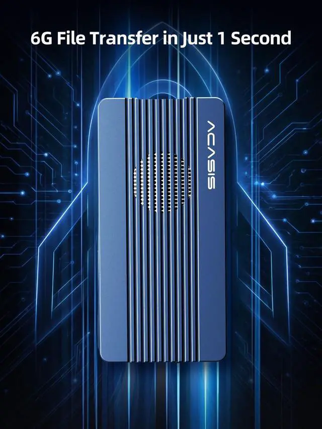 Alt view image 4 of 7 - ACASIS 40Gbps M.2 NVMe SSD Enclosure, with Cooling Fan, M.2 Enclosure Compatible with Thunderbolt 4/3,USB4/USB3.2/3.1/3.0/2.0, TBU 405 Pro for M1 M2 Pro/Max Support 2280/2260/2242/2230 (TBU405 Pro)
