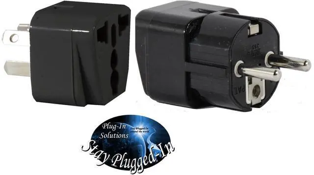 Alt view image 3 of 6 - US to Argentina Travel Adapter Plug for USA/Universal to South America Type I & E (C/F) AC Power Plugs Pack of 2