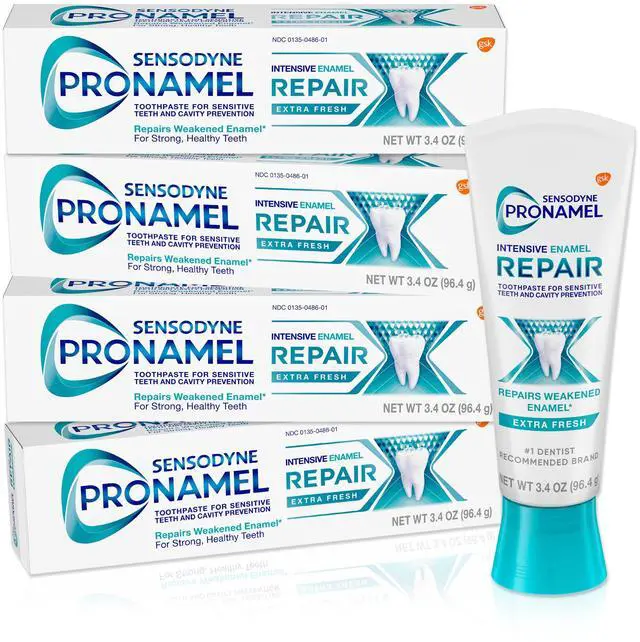 Main image of Intensive Enamel Repair Extra Fresh Toothpaste,3.4 Oz x4