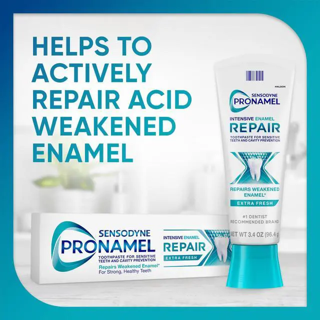 Alt view image 2 of 7 - Intensive Enamel Repair Extra Fresh Toothpaste,3.4 Oz x4