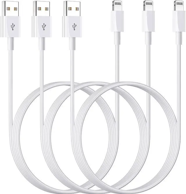 Main image of iPhone Charger Cable 3FT 3Pack Apple MFi Certified Braided Lightning Cord