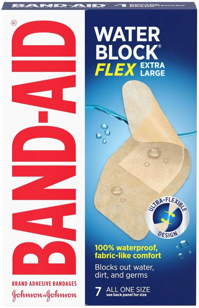 Main image of Brand Water Block Flex Adhesive Bandages, Extra Large, 7 Count
