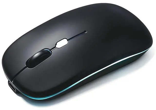 Main image of Wireless Bluetooth Mouse, Rechargeable Computer Mouse, Matte Black