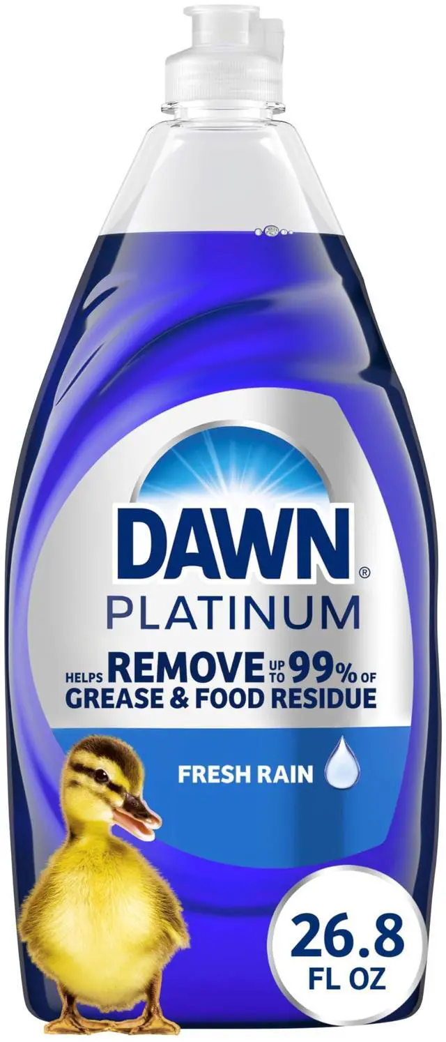 Main image of Platinum Liquid Dish Soap, Dishwashing Liquid, Grease Removal, Fresh Rain, 26.8oz