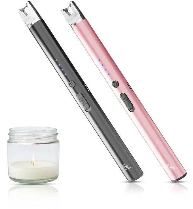 Main image of 2 Pack Electric Candle Lighter Long Stem,Rechargeable Plasma Arc
