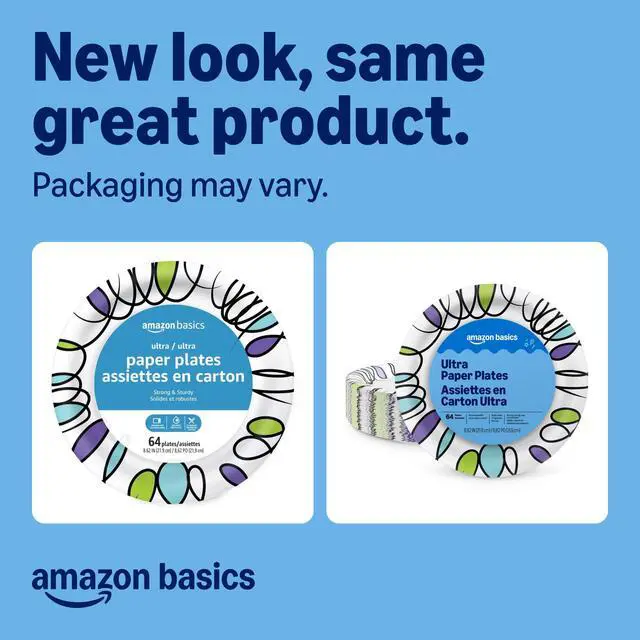 Alt view image 2 of 6 - Ultra Paper Plates, 8.62 Inch, Disposable, 64 Count, Packaging May Vary
