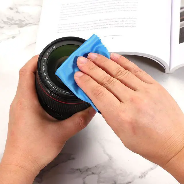 Alt view image 5 of 6 - Eyeglass Microfiber Cleaning Cloth 7"x6", 50 Pack Glasses Cleaning Cloth Soft Wipe Screen Cloth for Camera Lens Eyeglasses Screens in Individual Vinyl Pouch, Pink