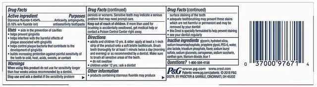 Alt view image 2 of 7 - Pro-Health Advanced Toothpaste, Sensitive & Enamel Shield | 5.1 Ounce | Pack of 2