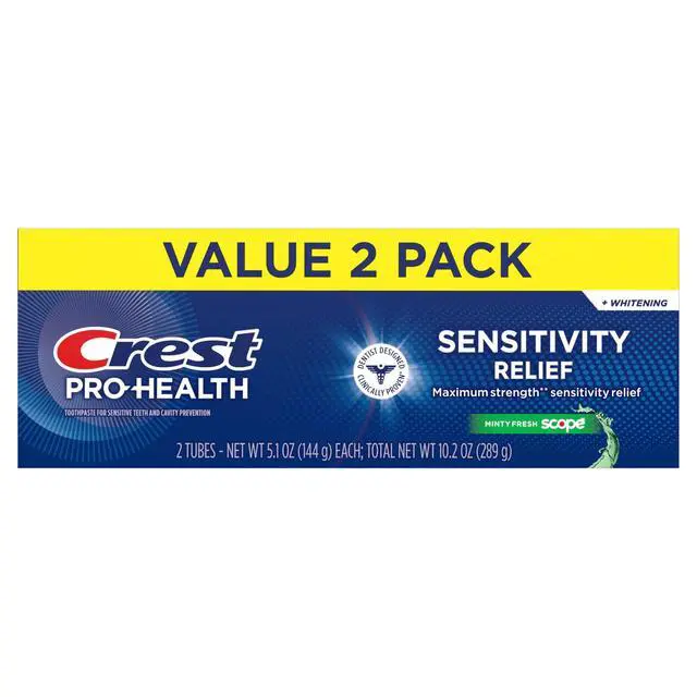 Alt view image 6 of 7 - Pro-Health Advanced Sensitivity Whitening Plus Scope Toothpaste, 5.1 oz x 2