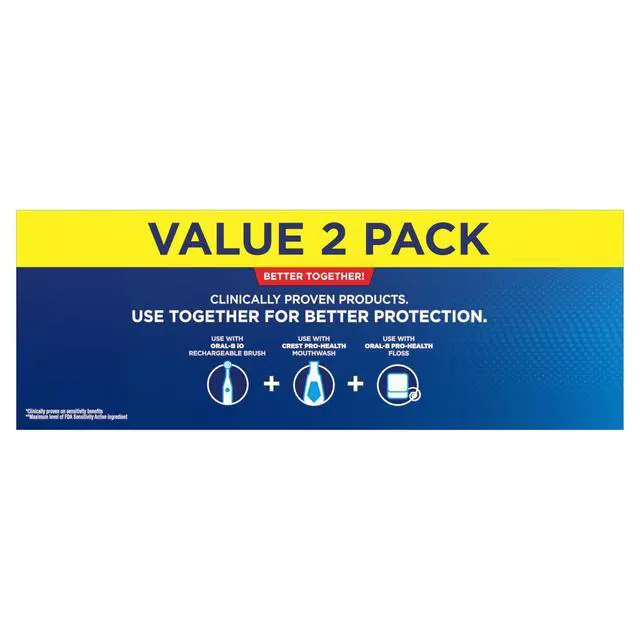 Alt view image 7 of 7 - Pro-Health Advanced Sensitivity Whitening Plus Scope Toothpaste, 5.1 oz x 2