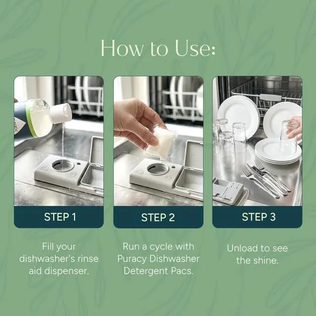 Alt view image 7 of 7 - Dishwasher Rinse Aid Cleaner - Spot & Residue Free, Dishwasher Drying Agent - Must Haves from TikTok Made Me Buy It (Lemongrass, 12 Oz)