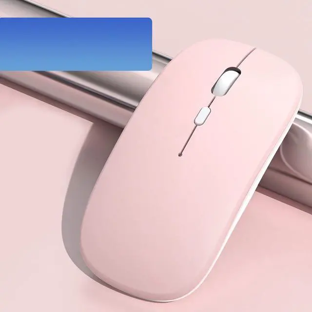 Alt view image 5 of 5 - LED Wireless Mouse, Rechargeable Bluetooth Mouse, Slim Portable Computer Mice with USB Receiver, BT5.4 and 2.4G Dual Mode Connection, Quiet Silent for Laptop/Notebook/pc/iPad/Chromebook