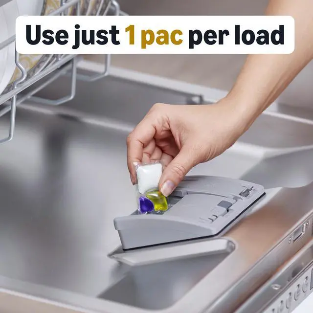 Alt view image 6 of 7 - Triple Action Dishwasher Pacs, Lemon Scent, 70 Count (Previously Presto!)