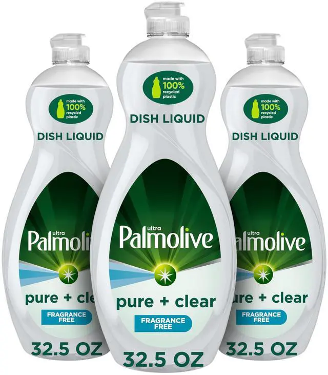 Main image of Ultra Dishwashing Liquid Dish Soap, Pure + Clear Fragrance Free - 32.5 Fluid Ounce (Packaging may vary) (Pack of 3)
