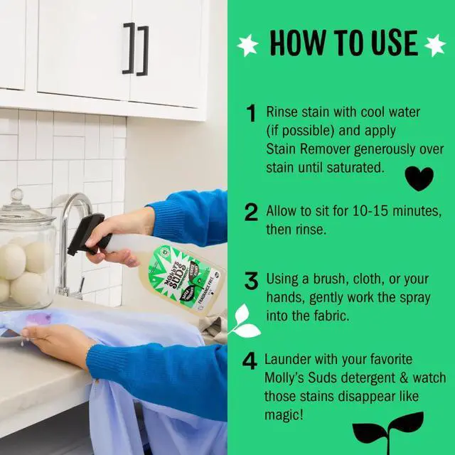 Alt view image 5 of 6 - Stain Remover Spray | Gentle Yet Powerful, Great for Baby & Pet Stains | Clean, Simple Ingredients (Fragrance Free) (3 Fl Oz (Pack of 1))