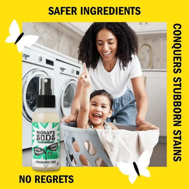 Alt view image 3 of 6 - Stain Remover Spray | Gentle Yet Powerful, Great for Baby & Pet Stains | Clean, Simple Ingredients (Fragrance Free) (3 Fl Oz (Pack of 1))