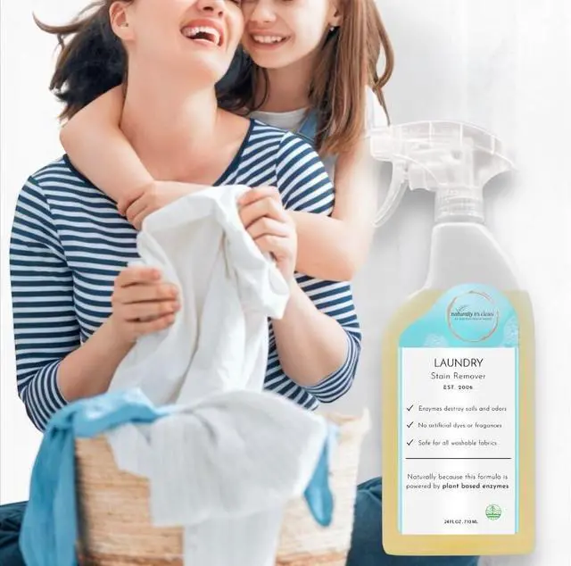 Alt view image 3 of 5 - Enzymatic Laundry Stain Remover Spray RTU 24 oz Bottles x 2 Pack