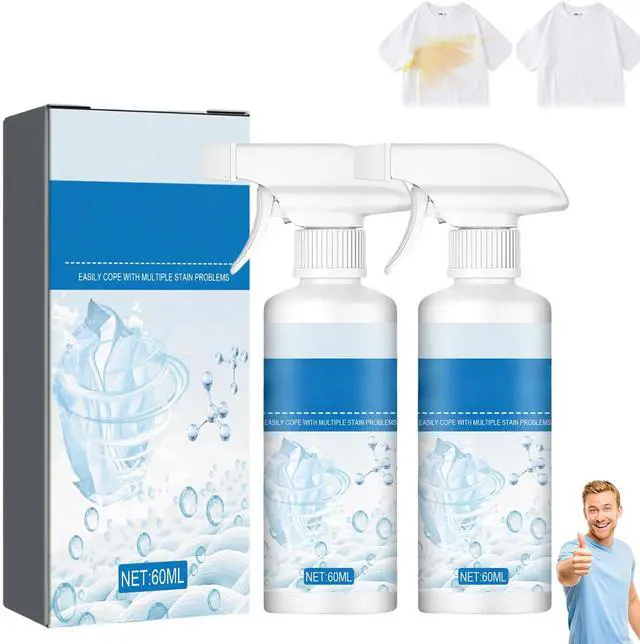 Main image of 2pcs Non Ionic Emulsifier Stain Remover Spray, Active Enzyme Powerful Laundry Stain Cleaner, Effective Clothing Stain Remover for Clothes & Home Use