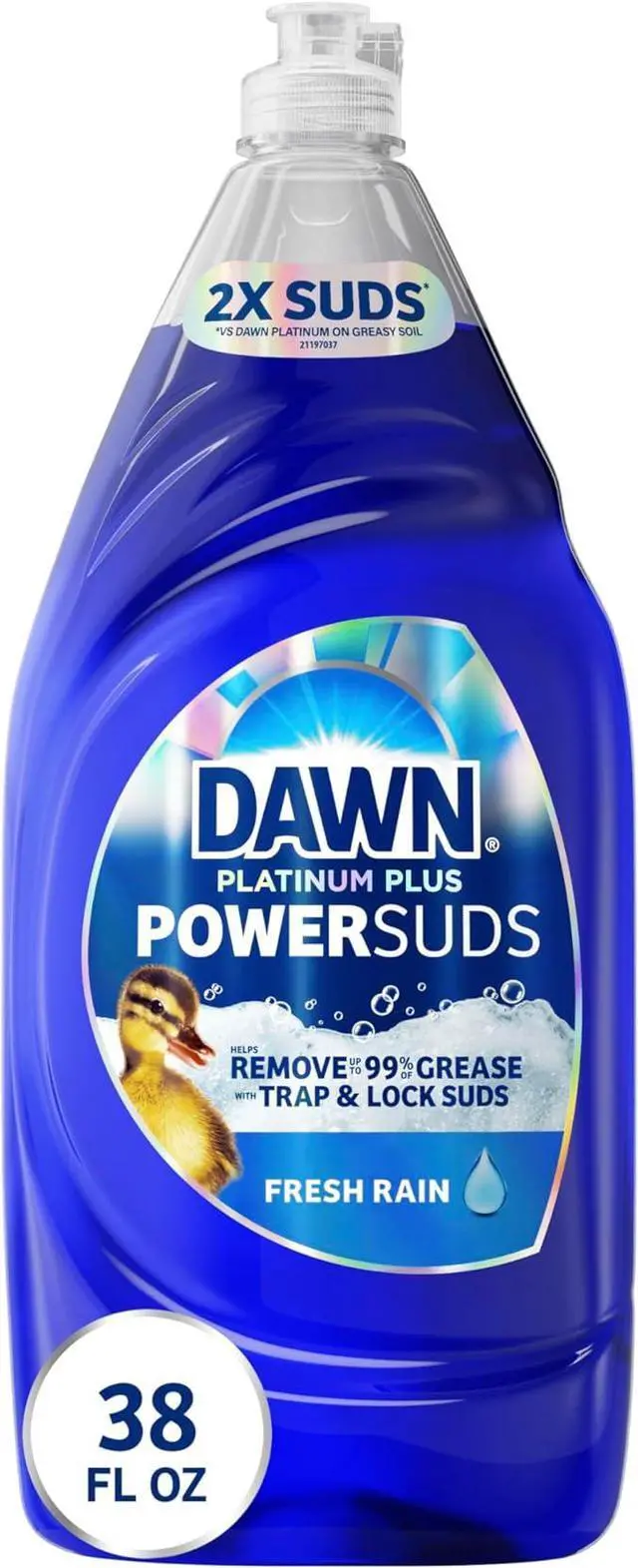 Main image of Dawn Platinum Plus PowerSuds Liquid Dish Soap, 38 oz. Bottle